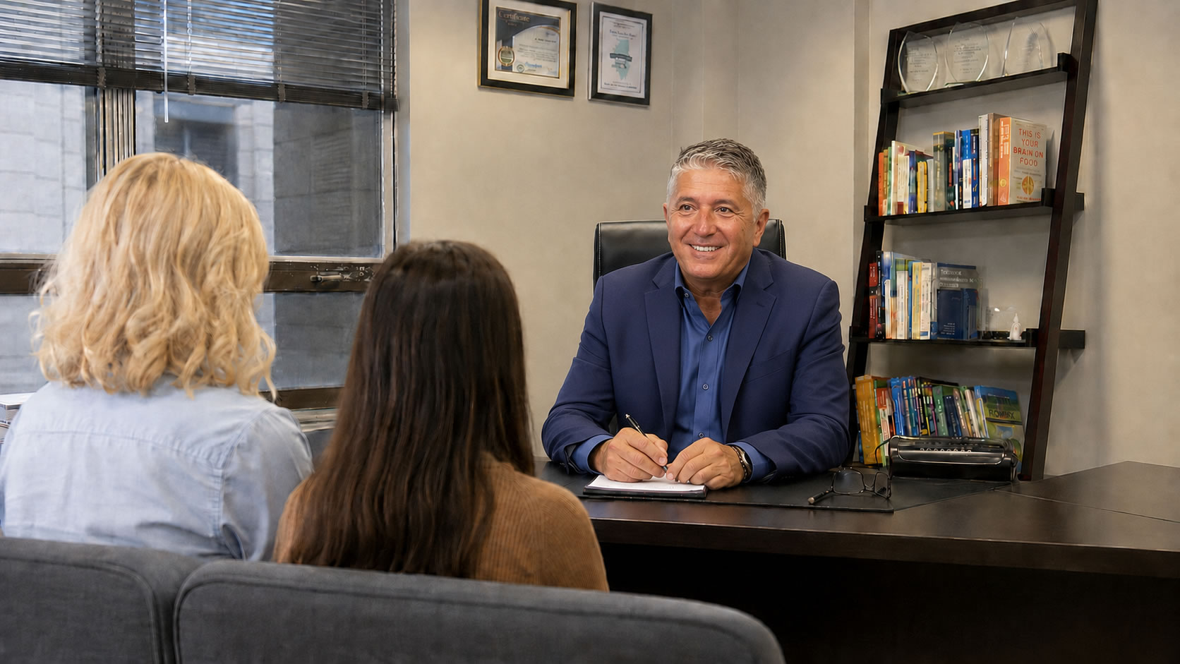 Child anxiety psychiatrist in Chicago providing mental health consultation for a child and parent